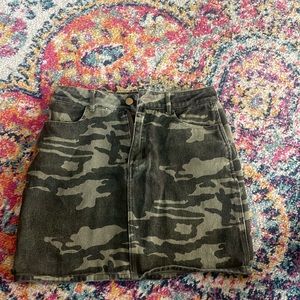 Camo Miniskirt